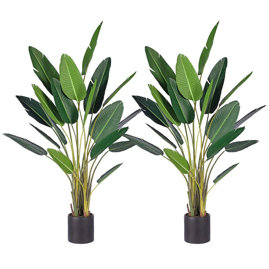 Artificial Birds of Paradise Tree 2X 245cm Giant Green Fake Tropical Indoor Plant Home Office Decor