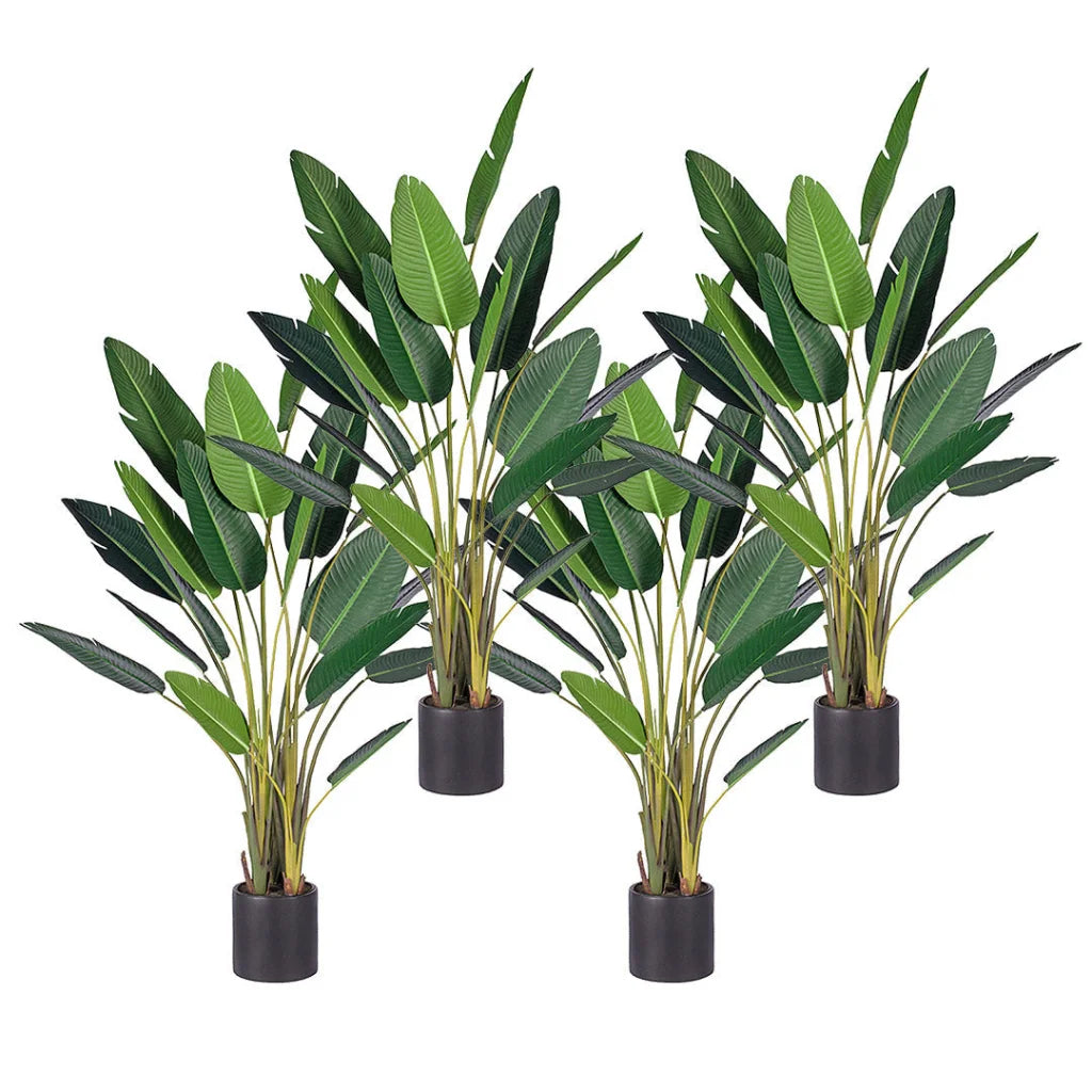 Artificial Birds of Paradise Tree 4X 245cm Giant Green Fake Tropical Indoor Plant Home Office Decor
