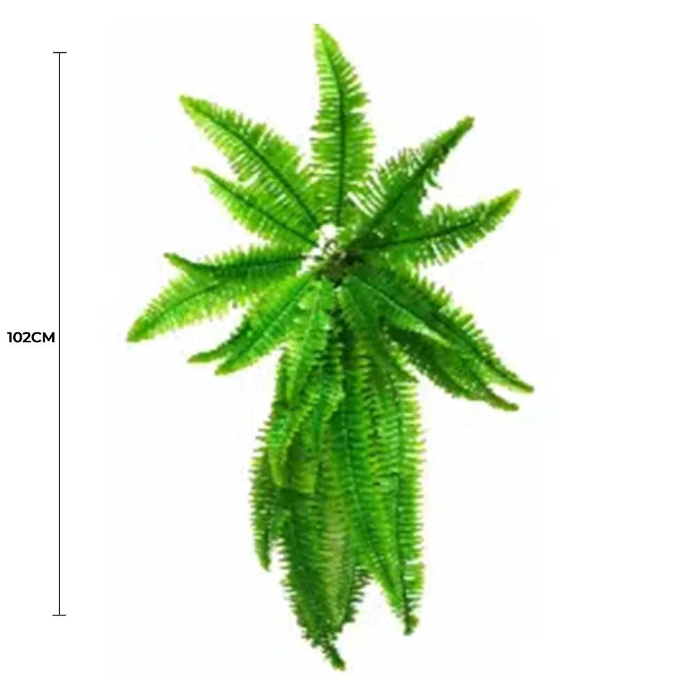 Artificial Boston Hanging Fern 102cm - Home & Garden >