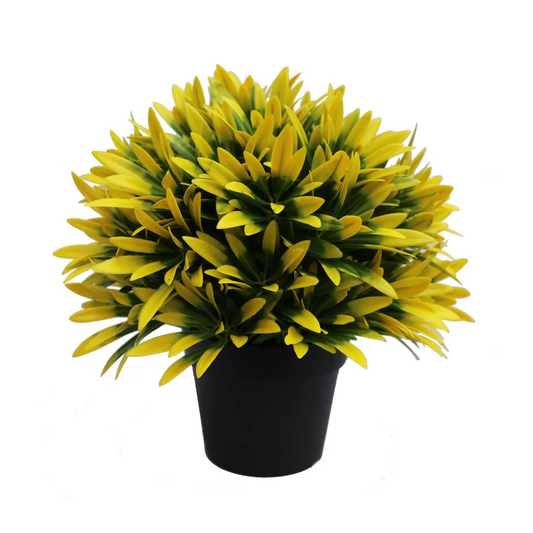 Artificial Decorative Yellow Plant Small Potted UV
