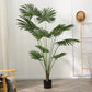Artificial Fan Palm Tree 2X 180cm Natural Green Fake Tropical Indoor Plant Home Office Decor