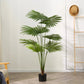 Artificial Fan Palm Tree 4X 150cm Natural Green Fake Tropical Indoor Plant Home Office Decor