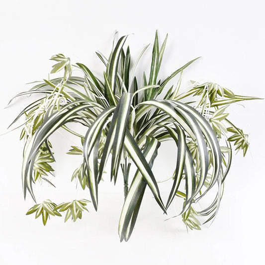 Artificial Faux Hanging Spider Plant Bush 60cm - Home &