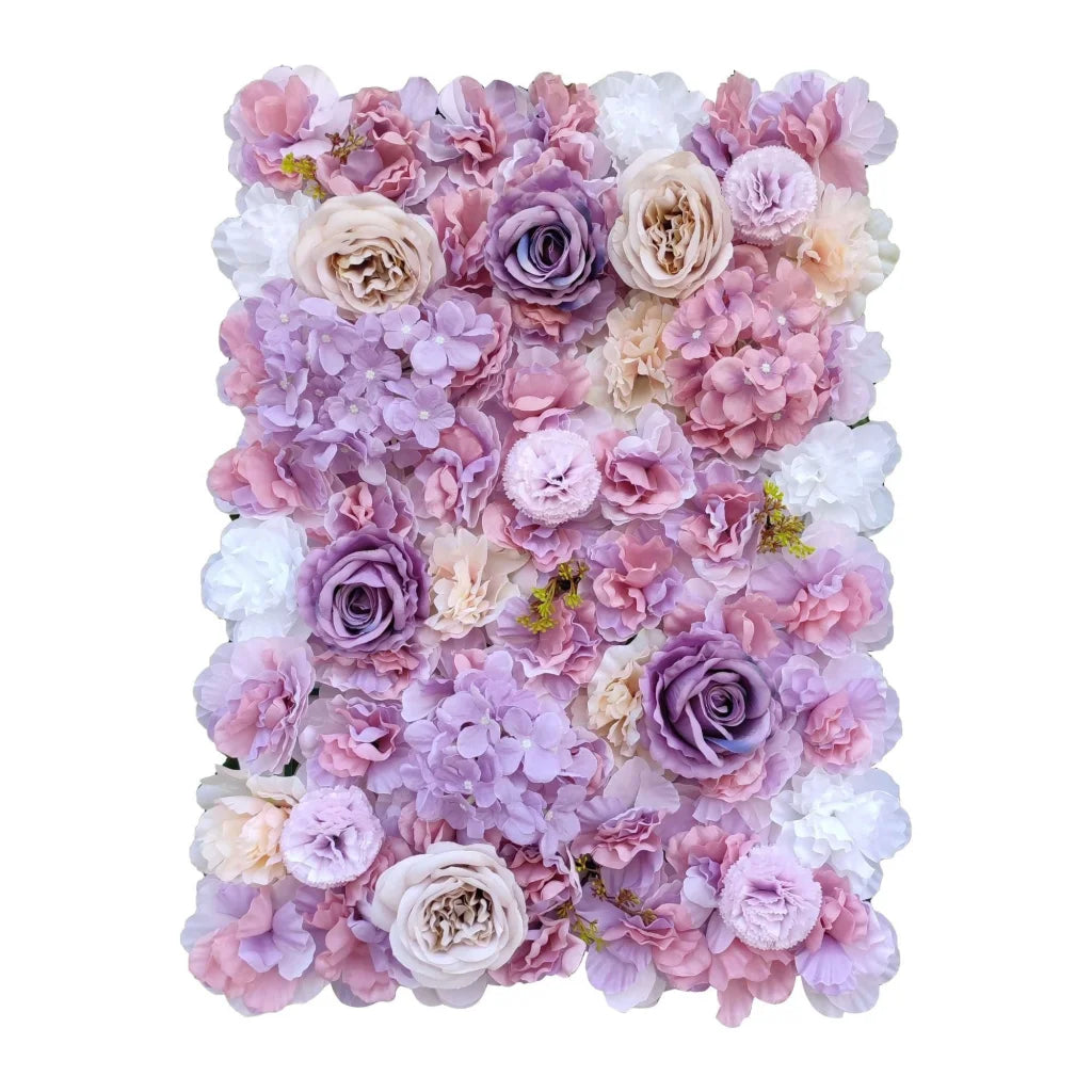 Artificial Flower Wall Backdrop Panel 40CM x 60CM - Mixed
