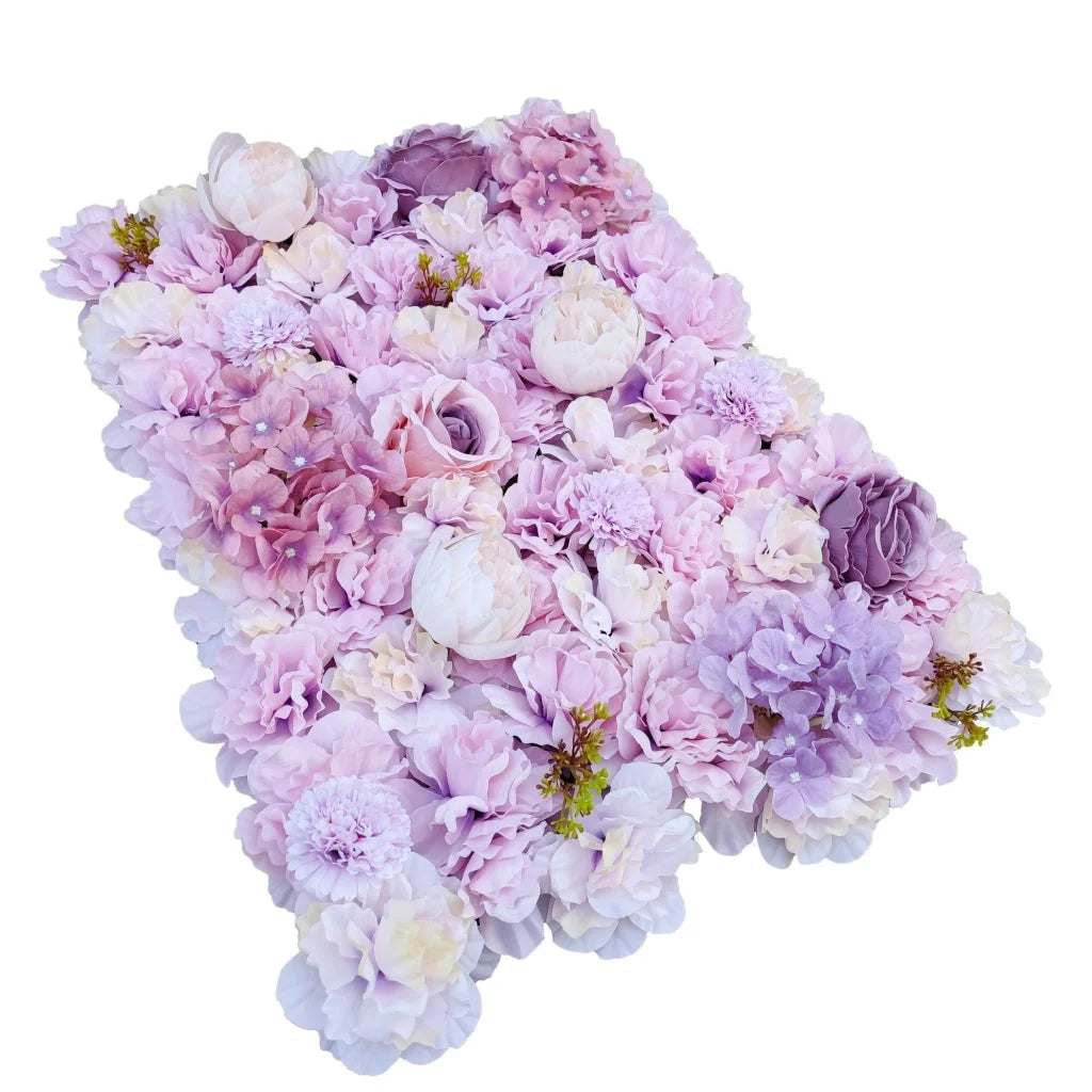 Artificial Flower Wall Backdrop Panel 40x60CM - Faux Pink