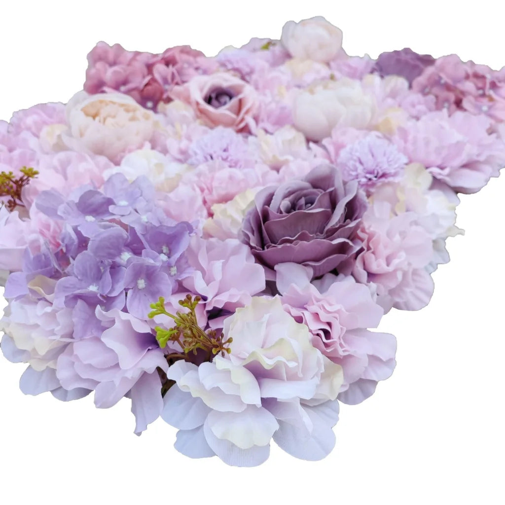 Artificial Flower Wall Backdrop Panel 40x60CM - Faux Pink