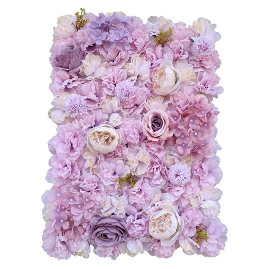 Artificial Flower Wall Backdrop Panel 40x60CM - Faux Pink