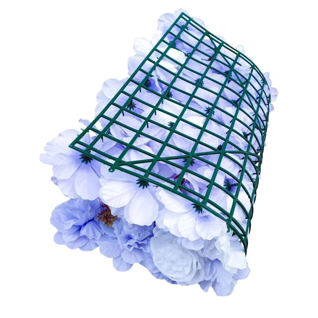 Artificial Flower Wall Backdrop Panel 40x60CM - Mixed Lilac