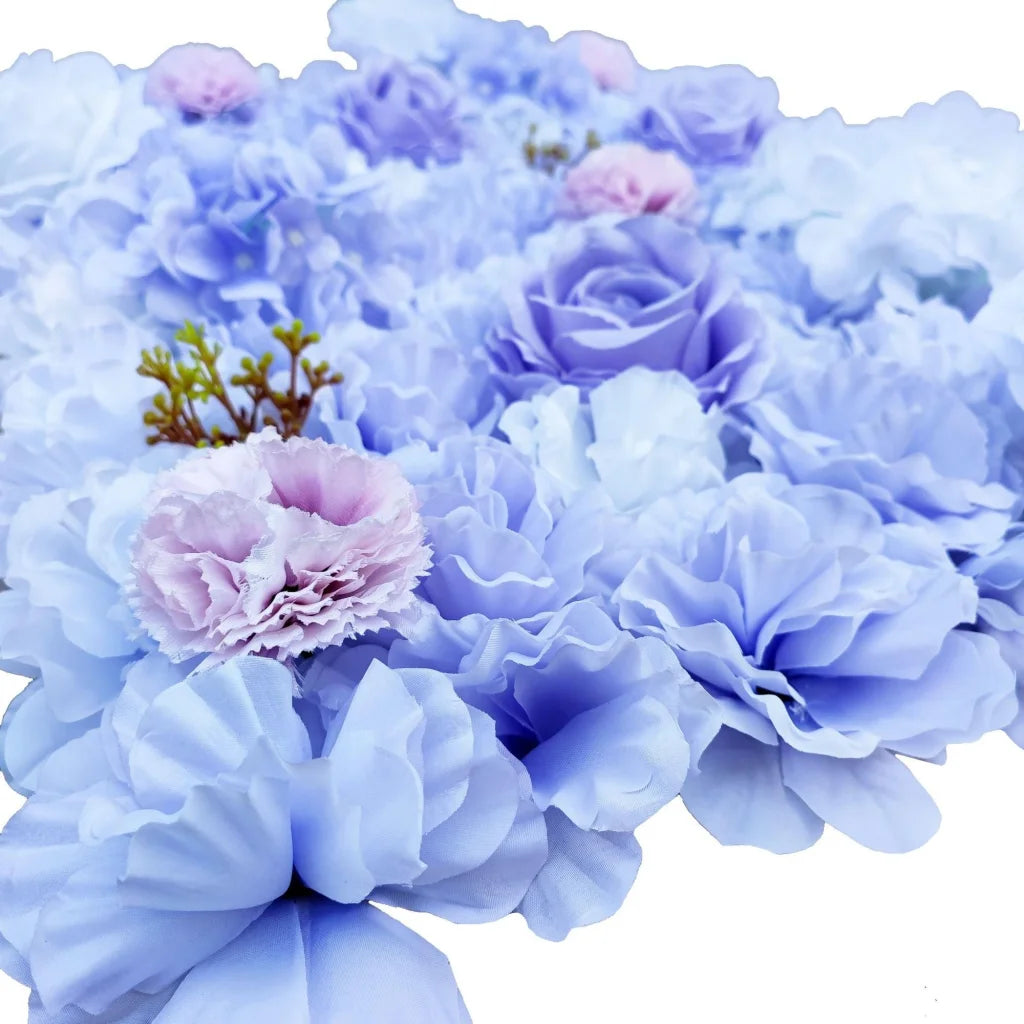 Artificial Flower Wall Backdrop Panel 40x60CM - Mixed Lilac