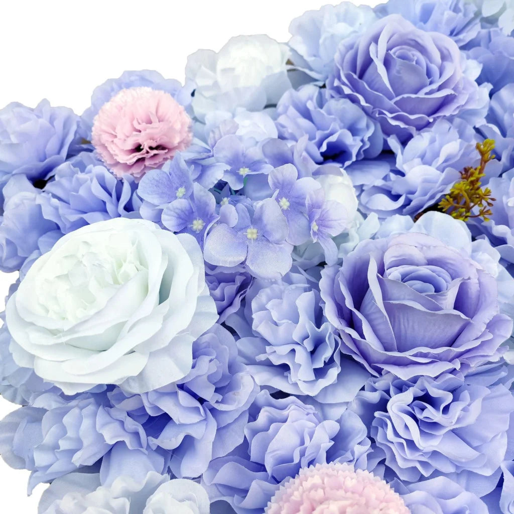 Artificial Flower Wall Backdrop Panel 40x60CM - Mixed Lilac