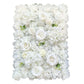 Artificial Flower Wall Backdrop Panel 40x60CM - Mixed White