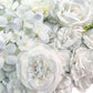 Artificial Flower Wall Backdrop Panel 40x60CM - Mixed White