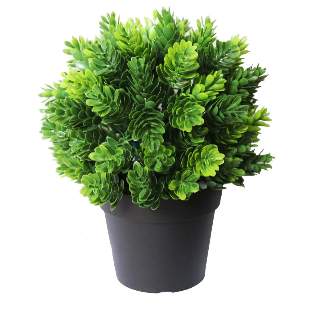 Artificial Flowering Hop Plant Small Potted UV Resistant