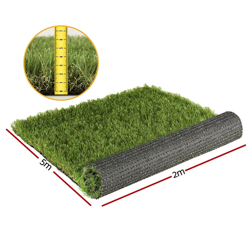 Artificial Grass 45mm 2M x 5M Synthetic Fake Lawn Turf