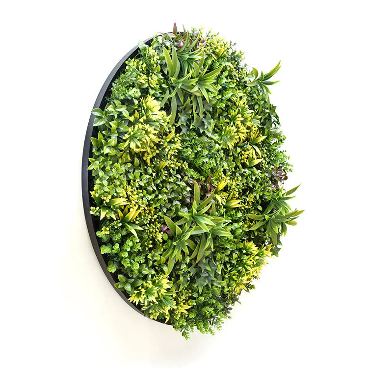 Artificial Green Wall Plant Panel Disc Garden Flower Art