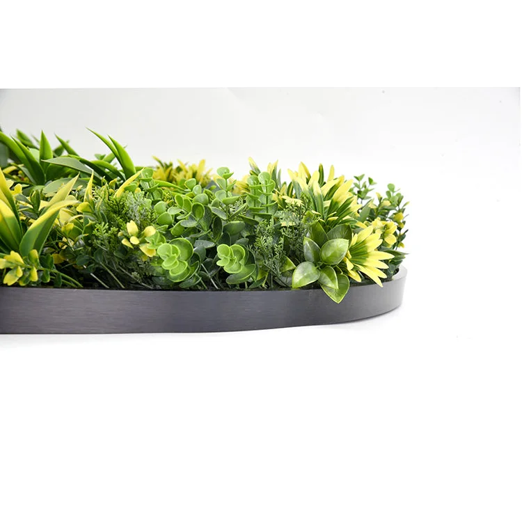 Artificial Green Wall Plant Panel Disc Garden Flower Art