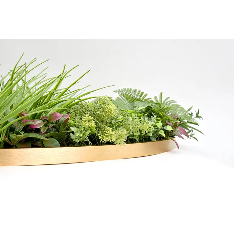 Artificial Green Wall Plant Panel Garden Flower Disc Art