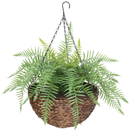 Artificial Hanging Basket - Large Fern