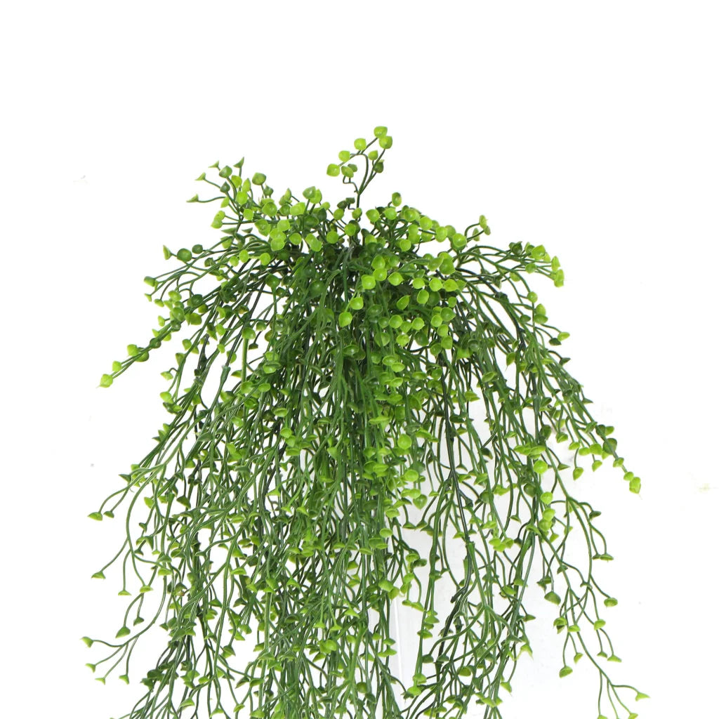 Artificial Hanging Plant Natural Green UV Resistant - 90cm