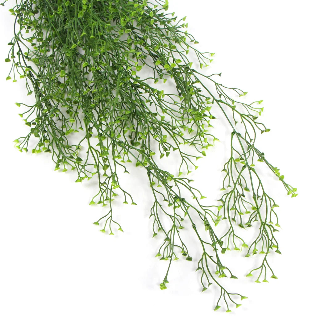 Artificial Hanging Plant Natural Green UV Resistant - 90cm