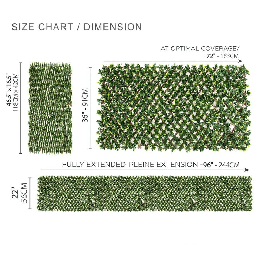 Artificial Hedge Jasmine Extendable Trellis / Screen 2