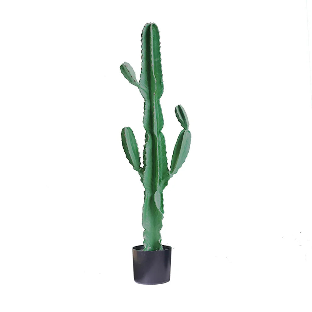 Artificial Indoor Cactus Tree Premium 120cm Green Fake Plant Simulation Decorative - 6 Heads