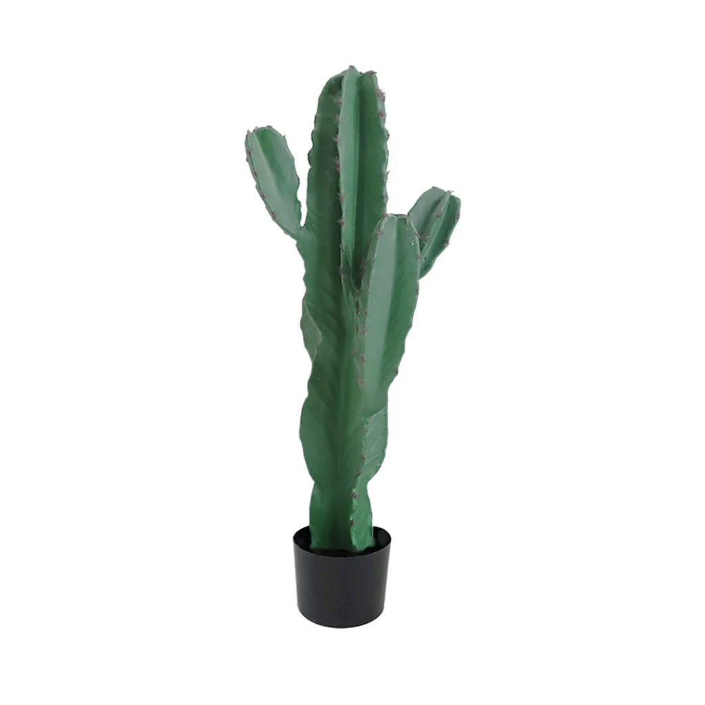 Artificial Indoor Cactus Tree Premium 70cm Green Fake Plant Simulation Decorative - 5 Heads