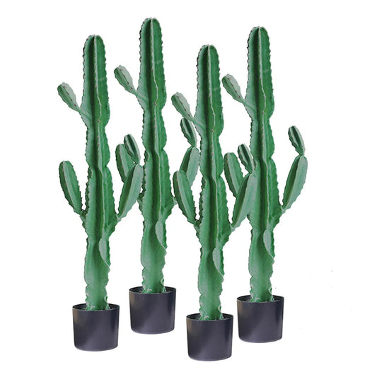 Artificial Indoor Cactus Tree Set Premium 4X 120cm Green Fake Simulation Decorative - 6 Heads