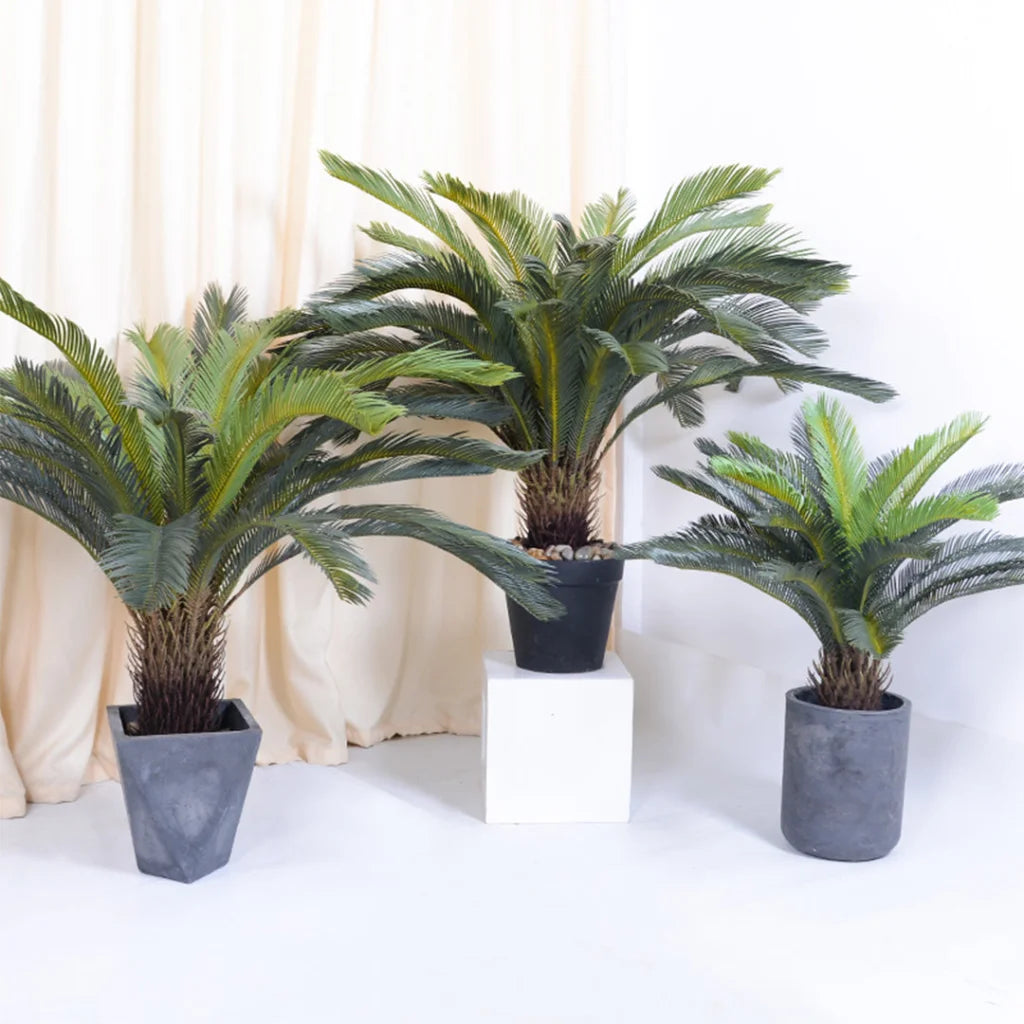 Artificial Indoor Cycas Revoluta Sago Palm Tree Premium 155cm Fake Decoration with Pot