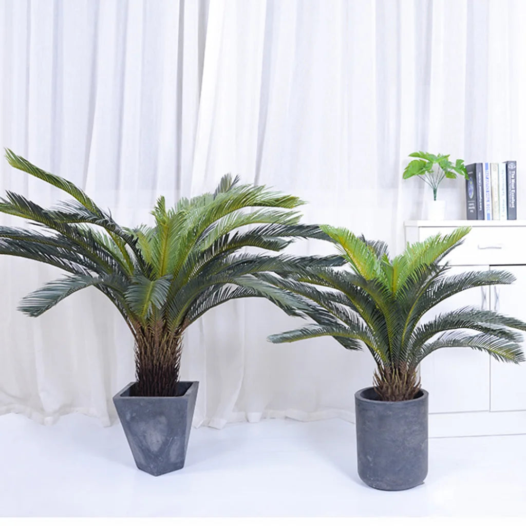 Artificial Indoor Cycas Revoluta Sago Palm Tree Premium 155cm Fake Decoration with Pot