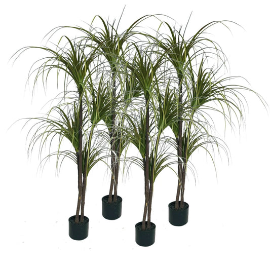 Artificial Indoor Dragon Blood Tree Set Premium 4X 150cm Green Fake Plant Simulation Decorative