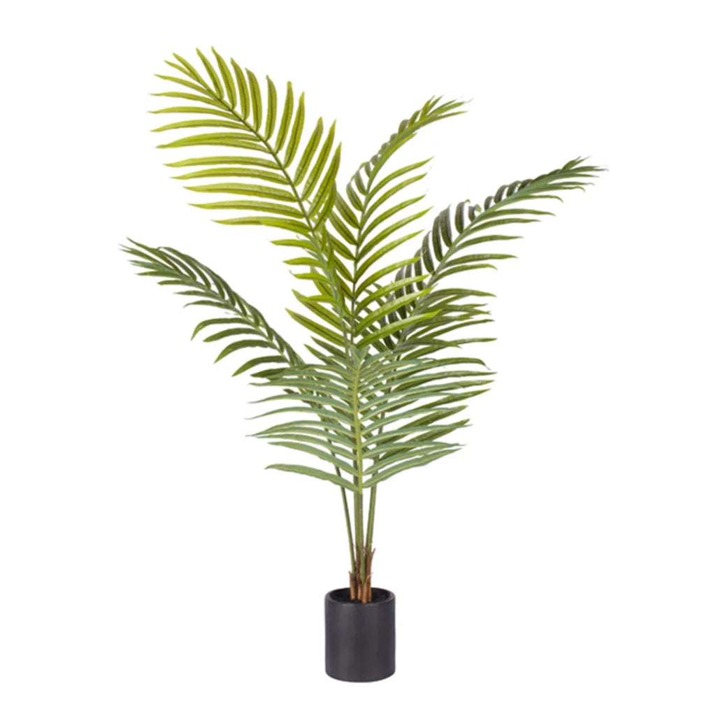 Artificial Indoor Plant 120cm Green Rogue Areca Palm Tree Fake Tropical Home Office Decor