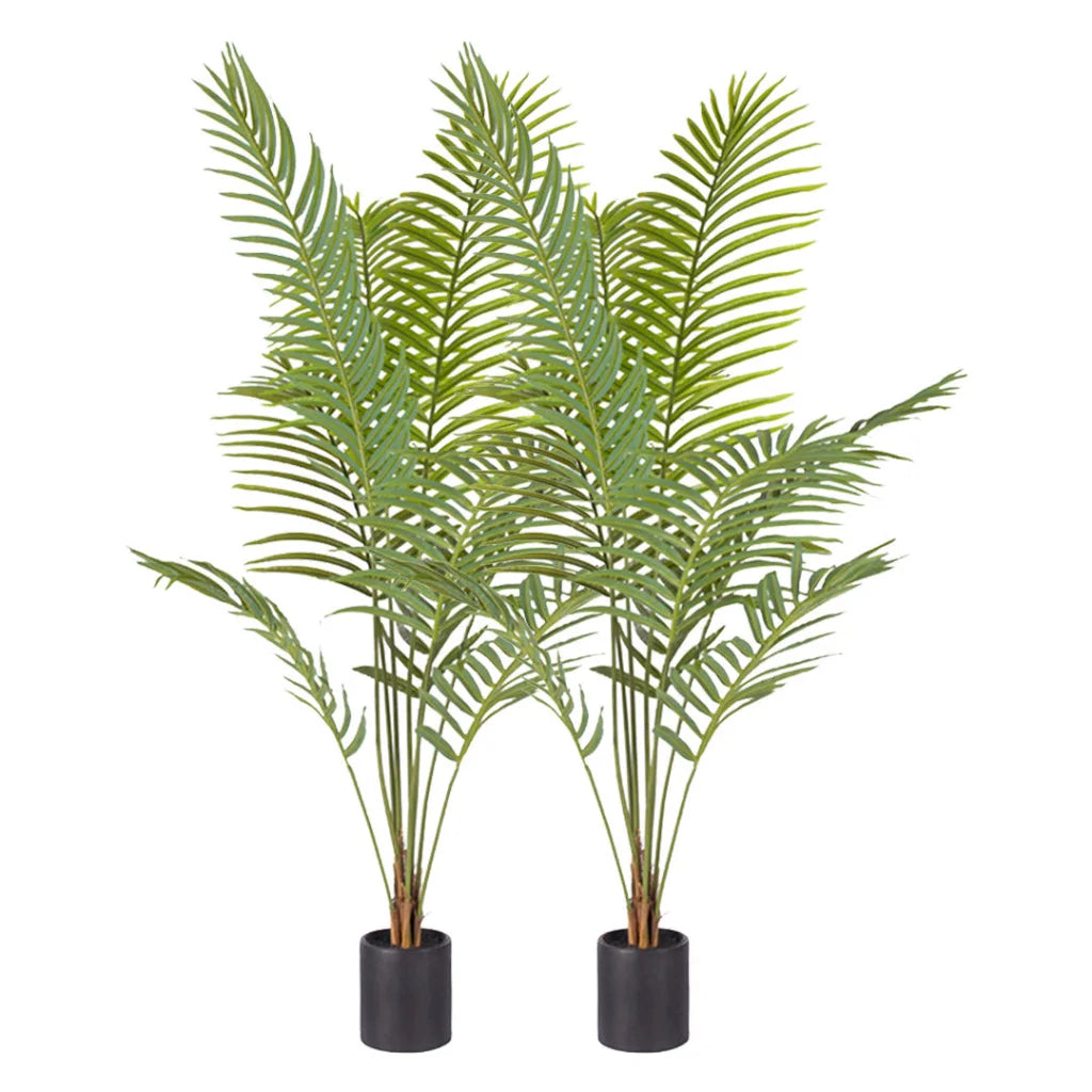 Artificial Indoor Plant 2X 180cm Green Rogue Areca Palm Tree Fake Tropical Home Office Decor