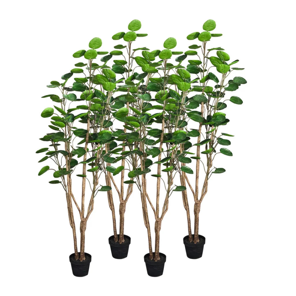 Artificial Indoor Pocket Money Tree Set Premium 4X 150cm Green Fake Simulation Decorative