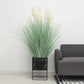 Artificial Indoor Potted Reed Bulrush Grass Tree Set Premium 2X 110cm Green Fake Plant Simulation Decorative