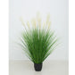 Artificial Indoor Potted Reed Bulrush Grass Tree Set Premium 2X 110cm Green Fake Plant Simulation Decorative