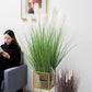 Artificial Indoor Potted Reed Bulrush Grass Tree Set Premium 4X 110cm Green Fake Plant Simulation Decorative