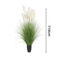 Artificial Indoor Potted Reed Bulrush Grass Tree Set Premium 4X 110cm Green Fake Plant Simulation Decorative