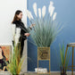Artificial Indoor Potted Reed Bulrush Grass Tree Set Premium 4X 110cm Green Fake Plant Simulation Decorative