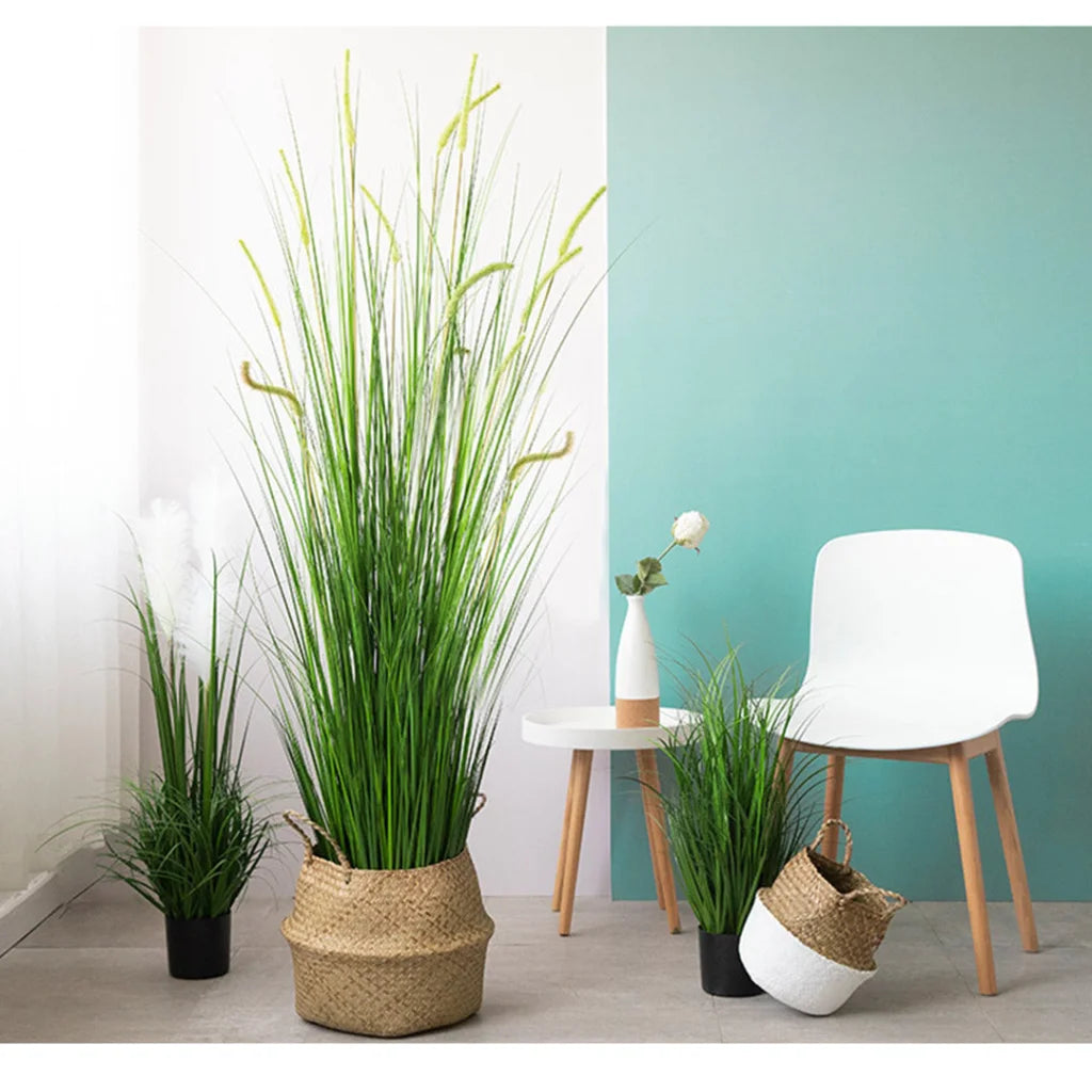 Artificial Indoor Potted Reed Grass Tree Premium 120cm Green Fake Plant Simulation Decorative
