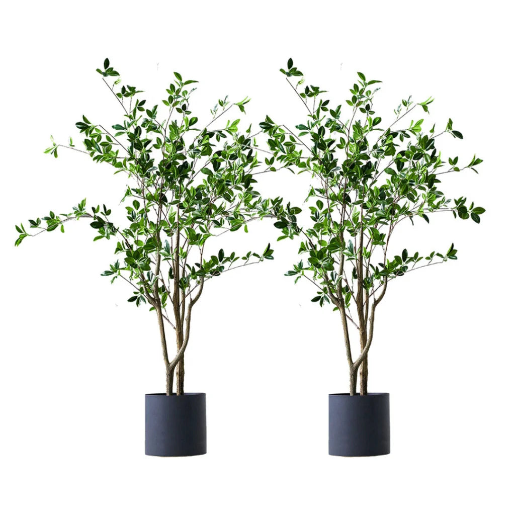 Artificial Indoor Watercress Tree Set Premium 2X 120cm Green Fake Simulation Decorative