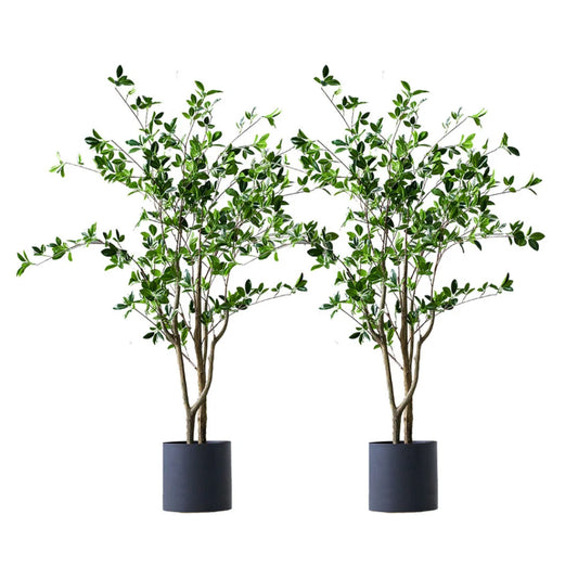 Artificial Indoor Watercress Tree Set Premium 2X 120cm Green Fake Simulation Decorative