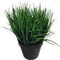 Artificial Ornamental Potted Dense Green Grass UV Resistant