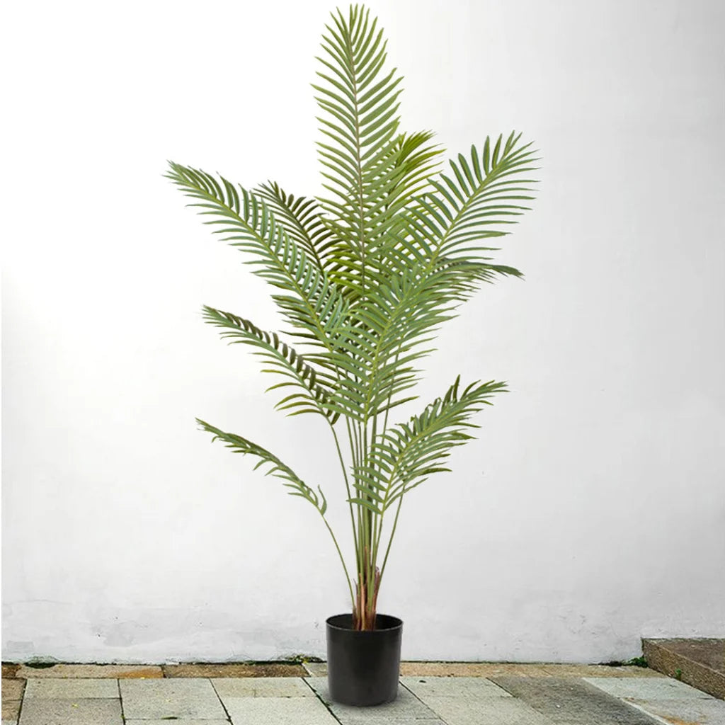 Artificial Rogue Areca Palm Tree 4X 210cm Green Indoor Fake Tropical Plant Home Office Decor