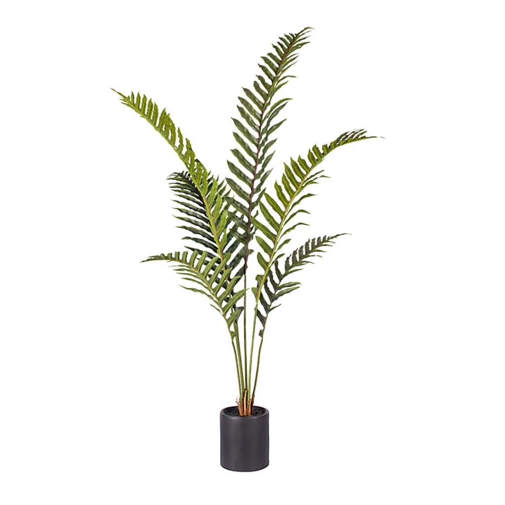 Artificial Rogue Hares Foot Fern Tree 150cm Green Fake Tropical Indoor Plant Home Office Decor
