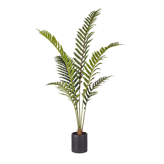 Artificial Rogue Hares Foot Fern Tree 150cm Green Fake Tropical Indoor Plant Home Office Decor
