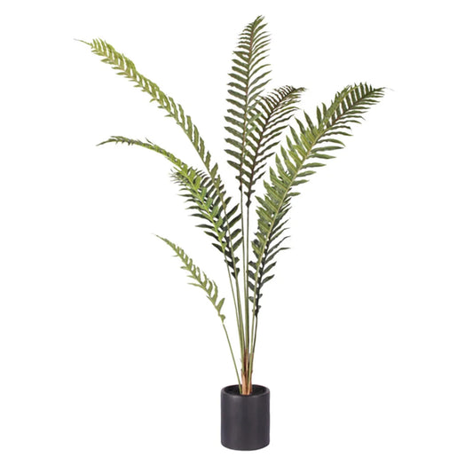 Artificial Rogue Hares Foot Fern Tree 210cm Green Fake Tropical Indoor Plant Home Office Decor