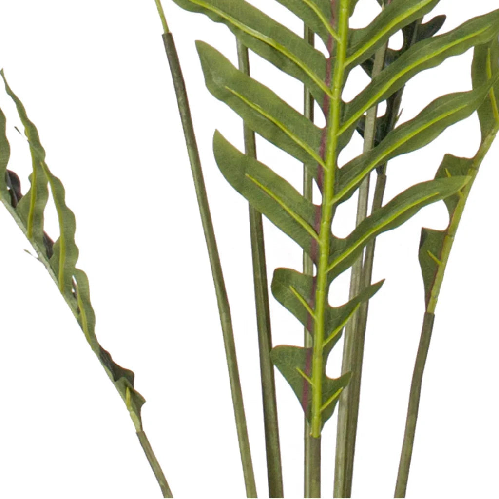 Artificial Rogue Hares Foot Fern Tree 210cm Green Fake Tropical Indoor Plant Home Office Decor