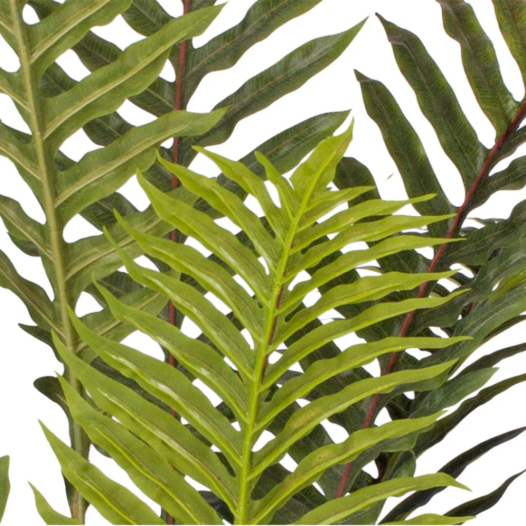 Artificial Rogue Hares Foot Fern Tree 2X 240cm Green Fake Tropical Indoor Plant Home Office Decor