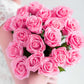 Artificial Silk Flower Bouquet 10PCS Fake Rose Table Decor - Pink - Premium